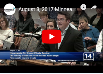 Still from an August 3, 2017 Minneapolis City Council meeting