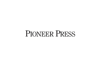 White background with black text: "Pioneer Press"